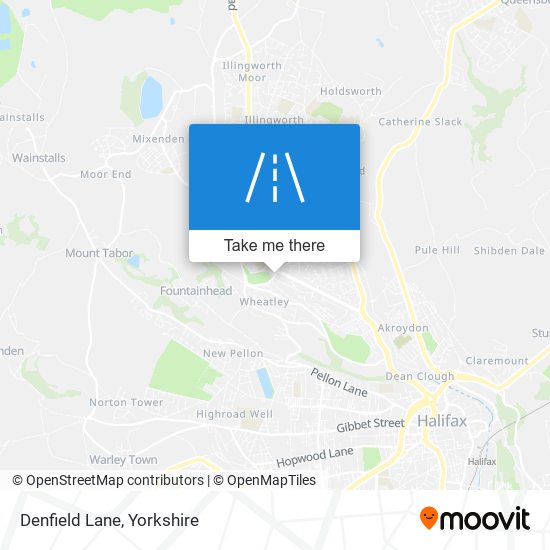Denfield Lane map