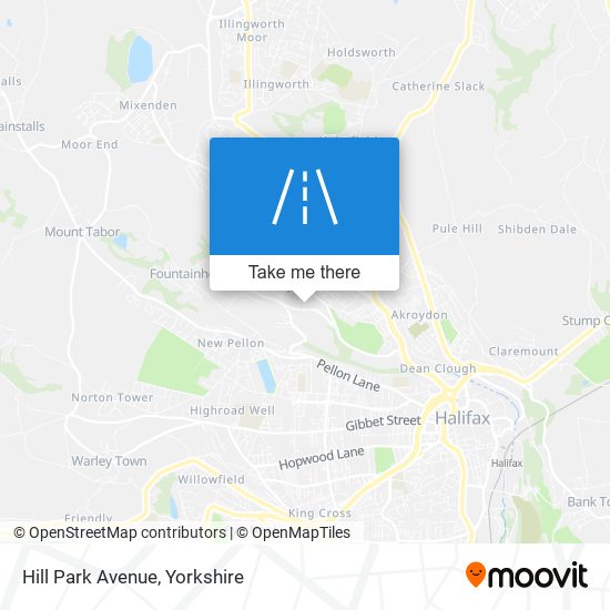 Hill Park Avenue map