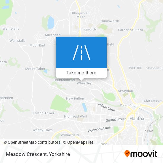 Meadow Crescent map