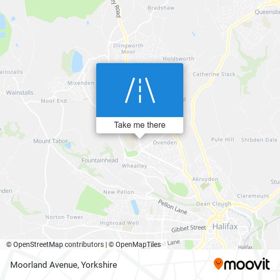 Moorland Avenue map