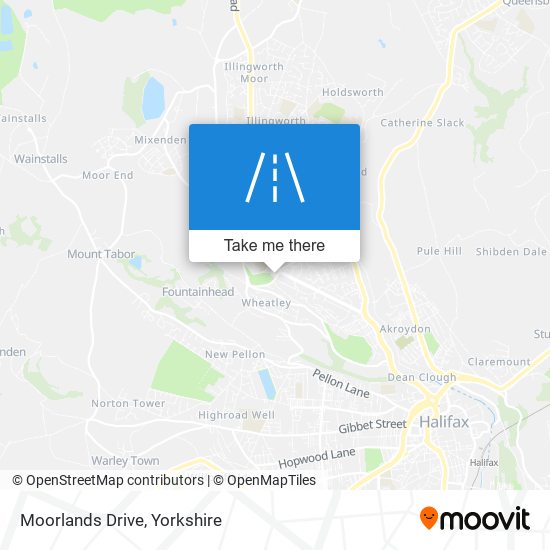 Moorlands Drive map