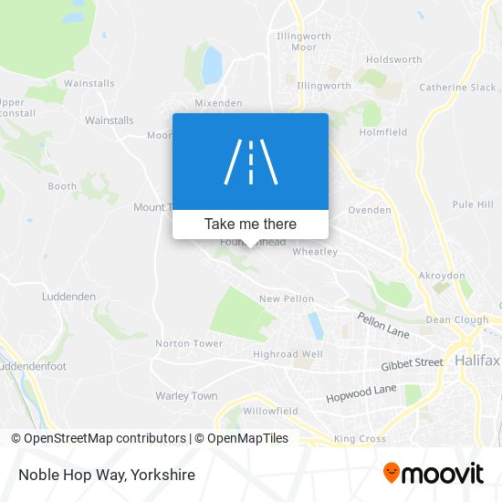 Noble Hop Way map