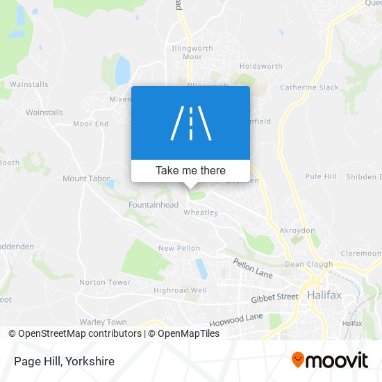 Page Hill map