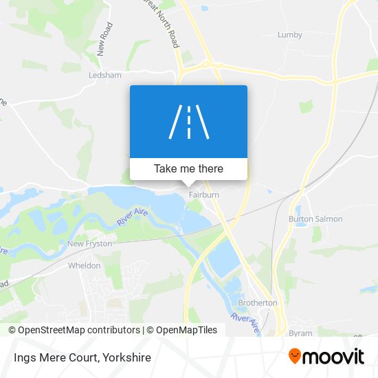 Ings Mere Court map