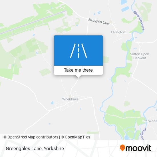 Greengales Lane map