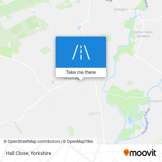 Hall Close map