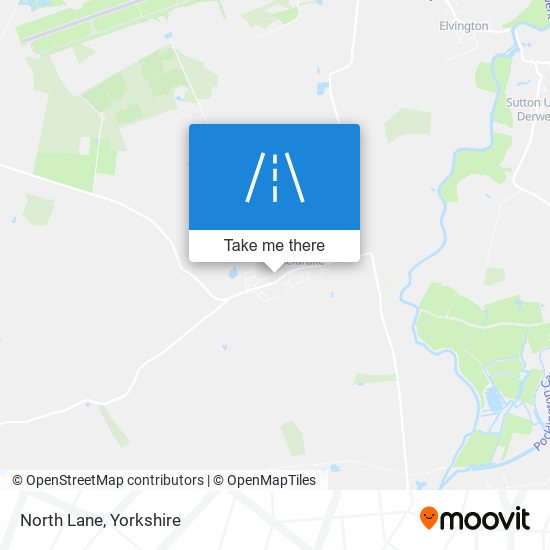 North Lane map
