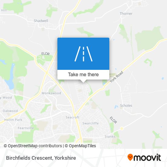 Birchfields Crescent map