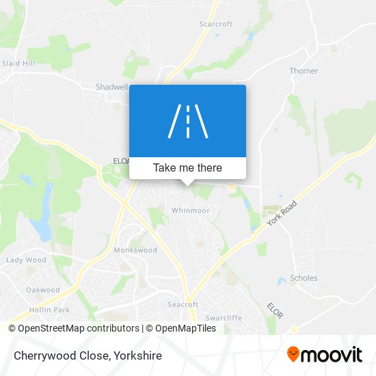 Cherrywood Close map