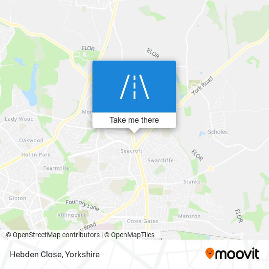 Hebden Close map
