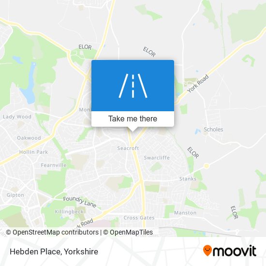 Hebden Place map