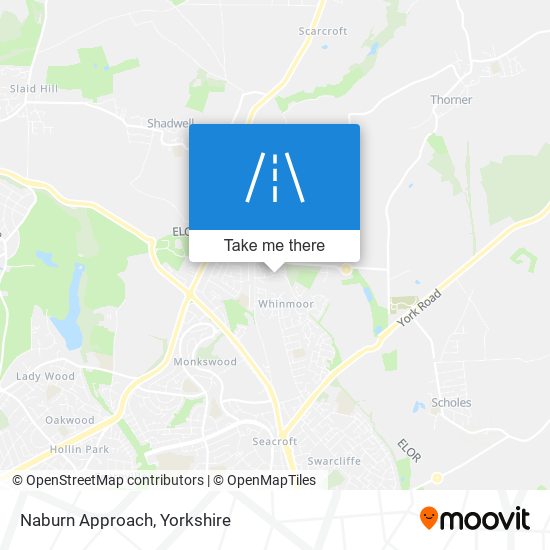 Naburn Approach map