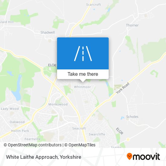 White Laithe Approach map