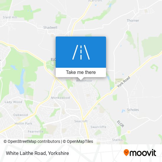 White Laithe Road map