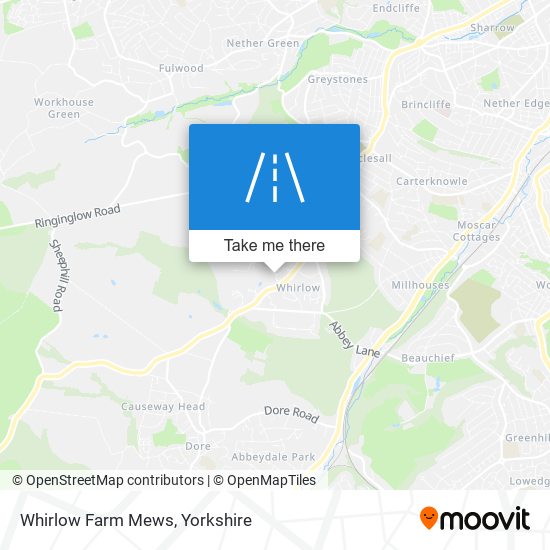 Whirlow Farm Mews map