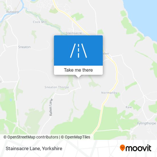 Stainsacre Lane map