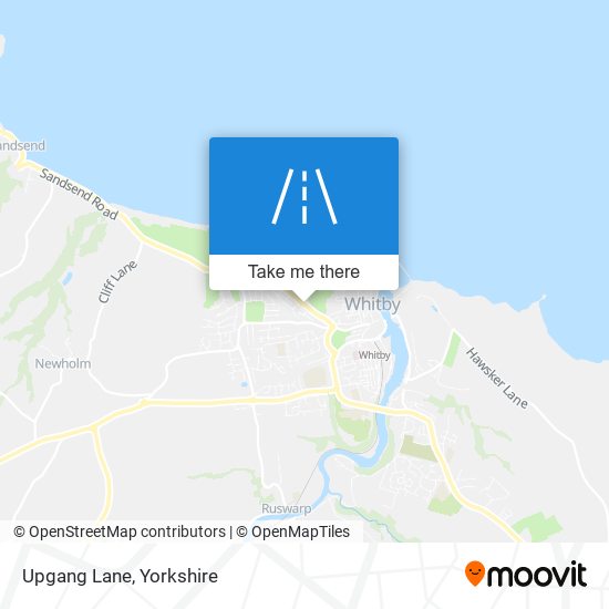 Upgang Lane map