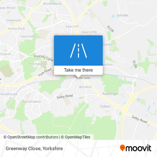 Greenway Close map