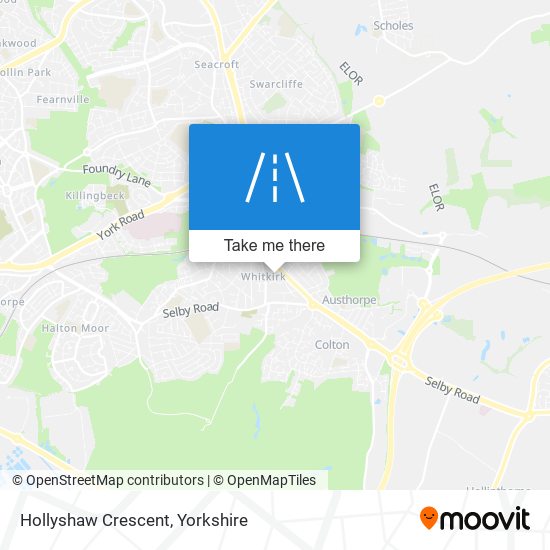 Hollyshaw Crescent map