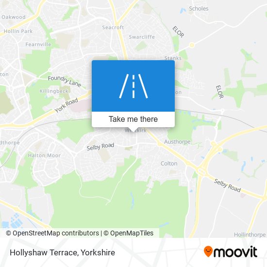 Hollyshaw Terrace map