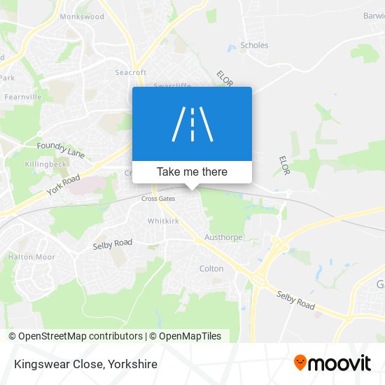 Kingswear Close map