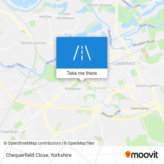 Chequerfield Close map