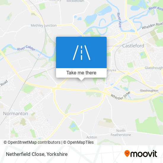 Netherfield Close map