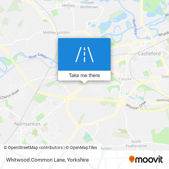 Whitwood Common Lane map