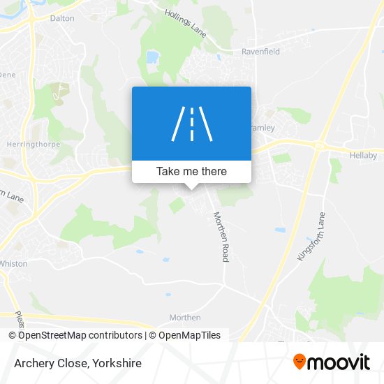 Archery Close map