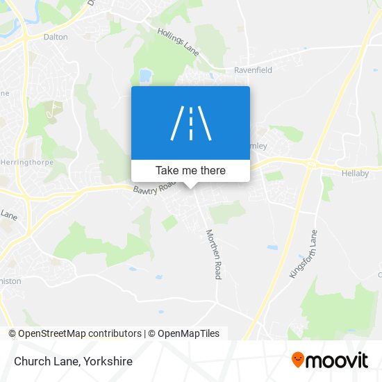 Church Lane map