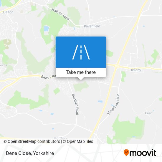 Dene Close map