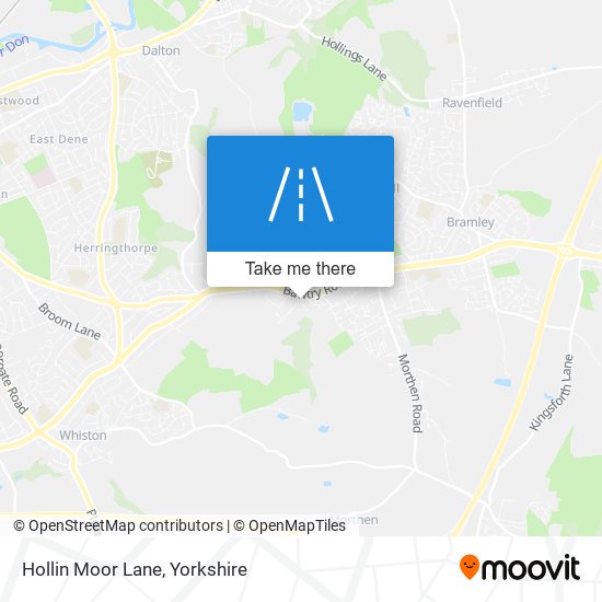 Hollin Moor Lane map