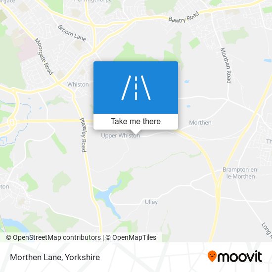 Morthen Lane map