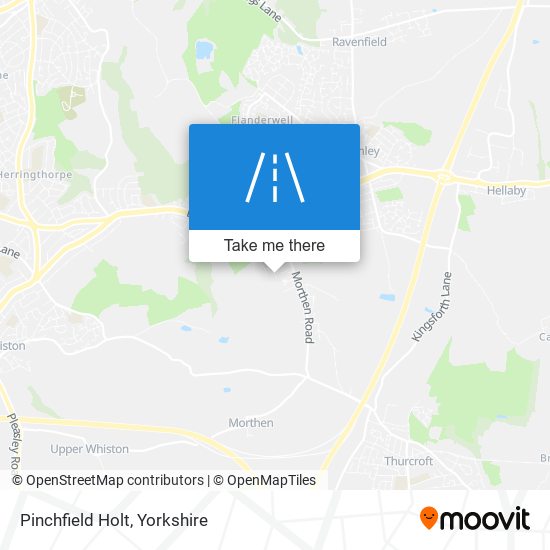 Pinchfield Holt map