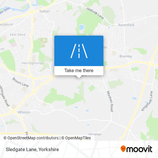 Sledgate Lane map