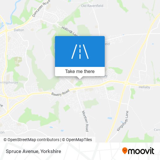 Spruce Avenue map