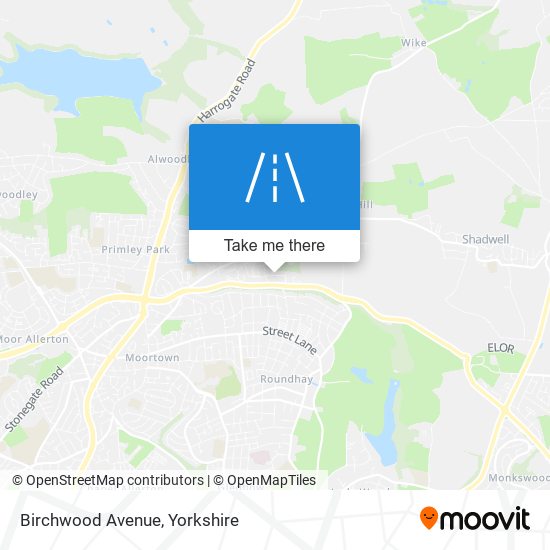 Birchwood Avenue map