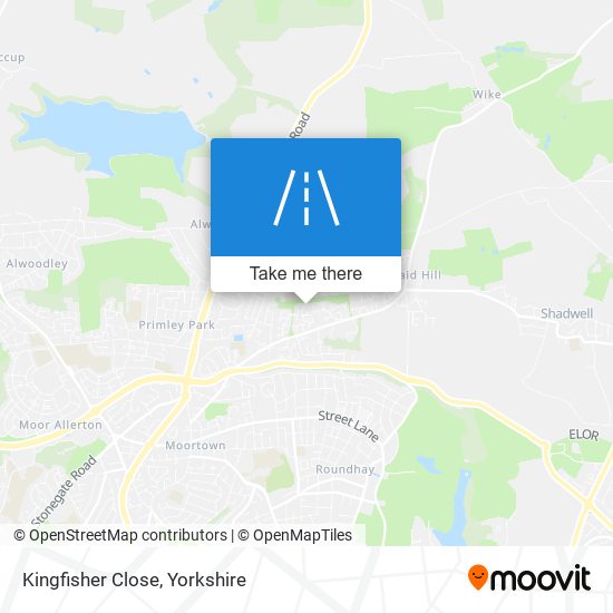 Kingfisher Close map