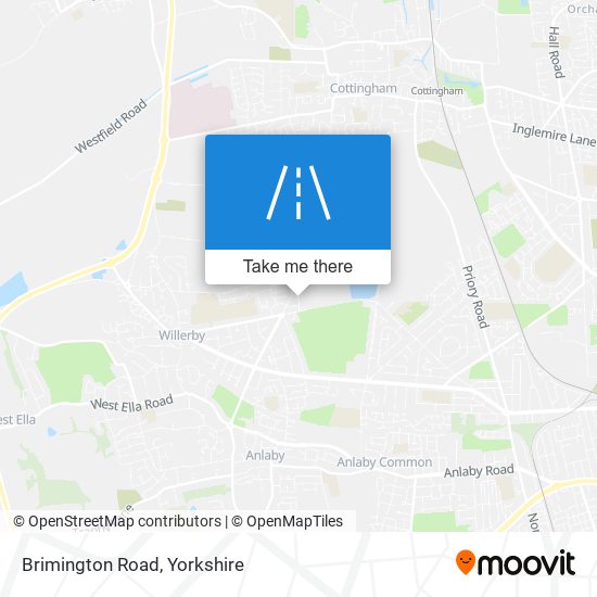Brimington Road map