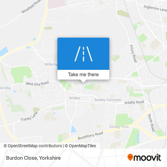 Burdon Close map