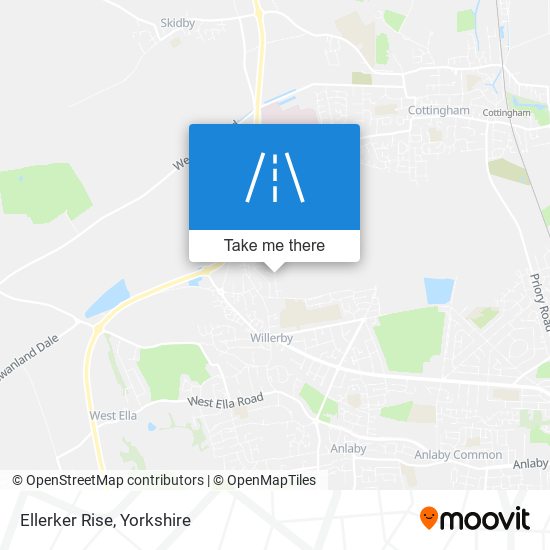Ellerker Rise map