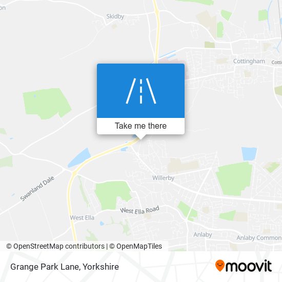 Grange Park Lane map