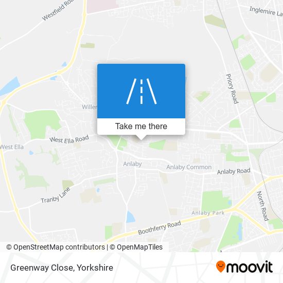 Greenway Close map