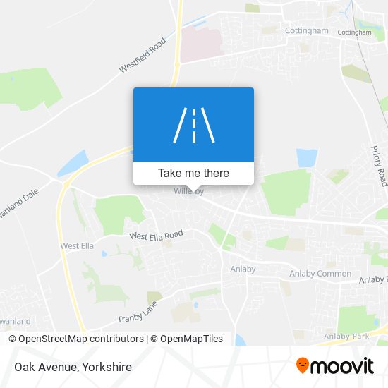 Oak Avenue map