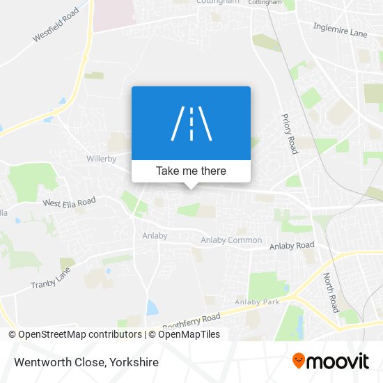 Wentworth Close map