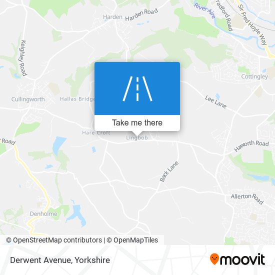 Derwent Avenue map