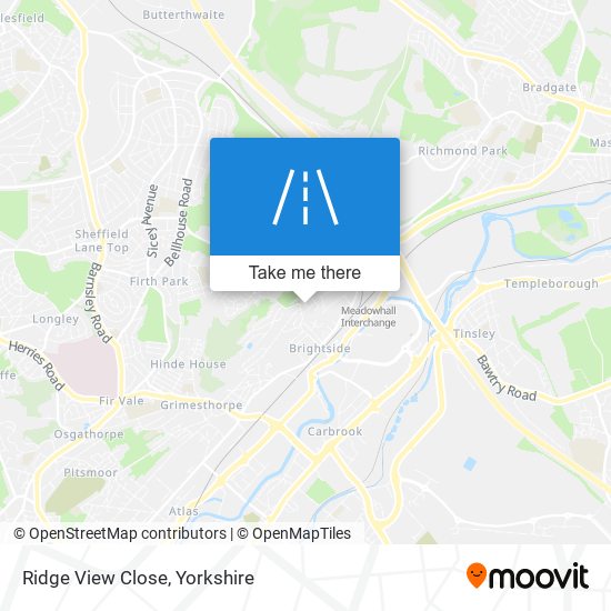 Ridge View Close map