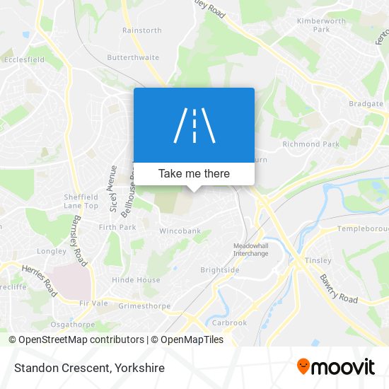 Standon Crescent map