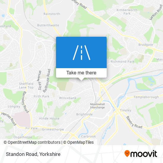 Standon Road map