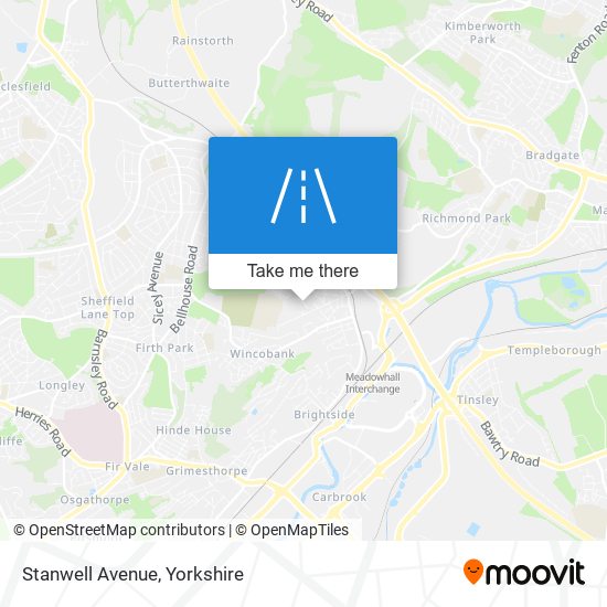 Stanwell Avenue map